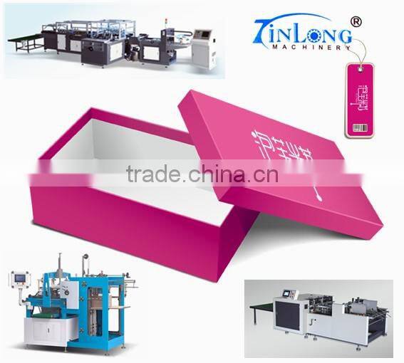 Wenzhou Factory Grey Board Paper Case Making Full Automatic Four Corners Pasting Machine with CE & ISO Certificate YL-40AT