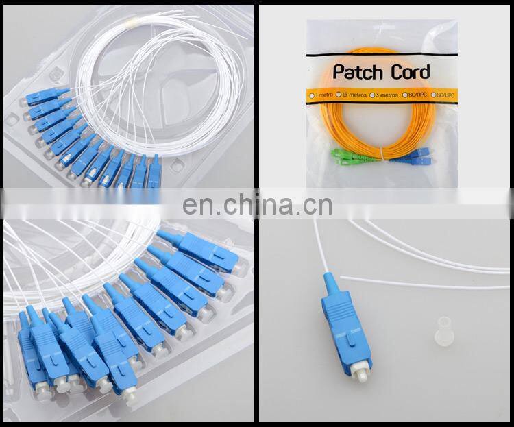 Small Loss 0.9mm 9/125 SM simplex 1.5m SC UPC/PC fiber cable cord optic pigtail
