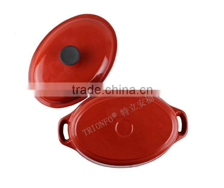 FDA approved color Enameled Cast Iron Cookware TR1007