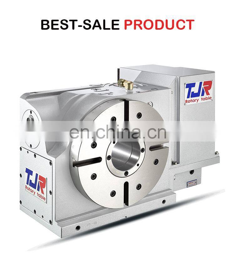New turntable 4 axis cnc AR-210B fourth axis table with tailstock cnc 4th axis cnc rotary table with powerful pneumatic brake