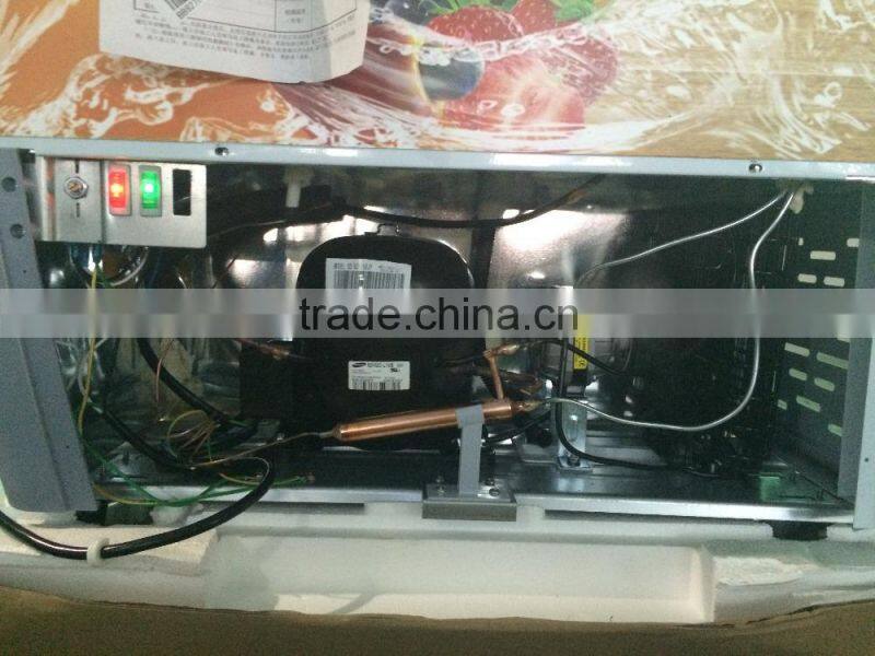 commercial glass door freezer display deep freezer price