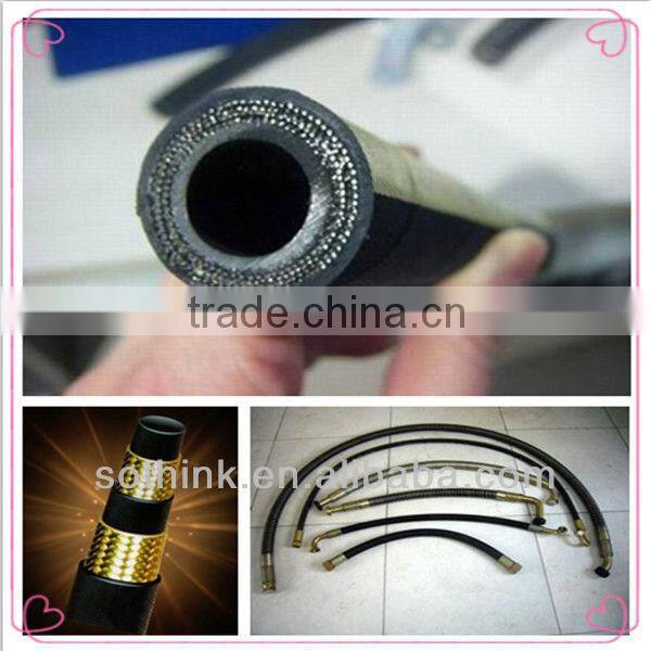 steel wire braided hydraulic rubber hose