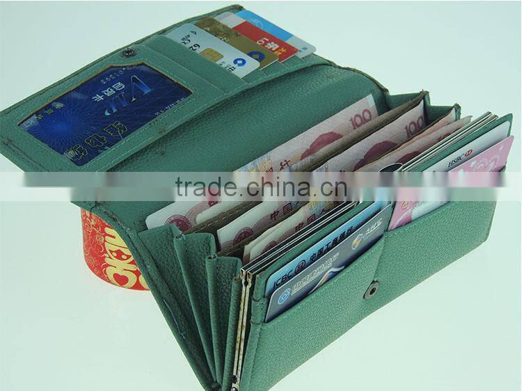 high quality personalized bow PU wallet