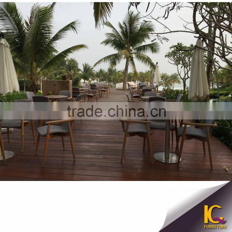2016 Modern Dinning table set 4 chairs rattan outdoor table and chairs set