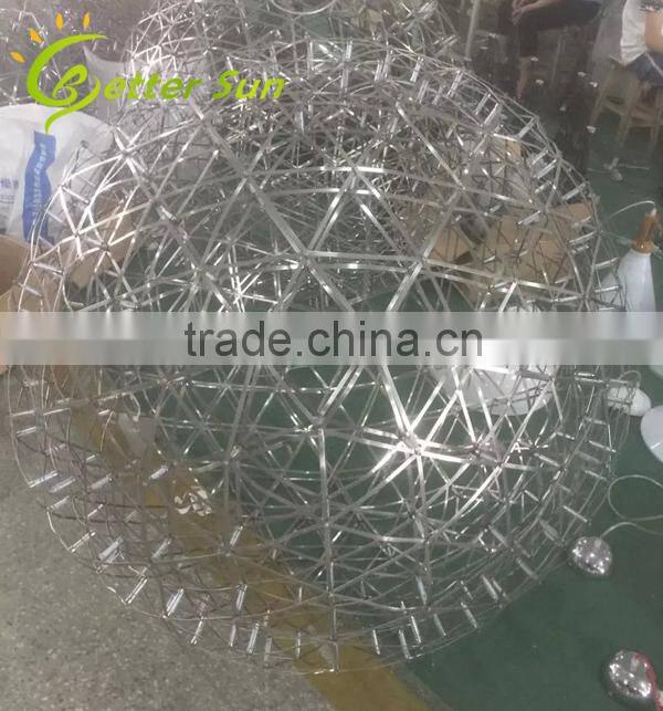 Modern Stainless Stell Pendant Spart Ball Chandeliers Chrom LED Pendant light