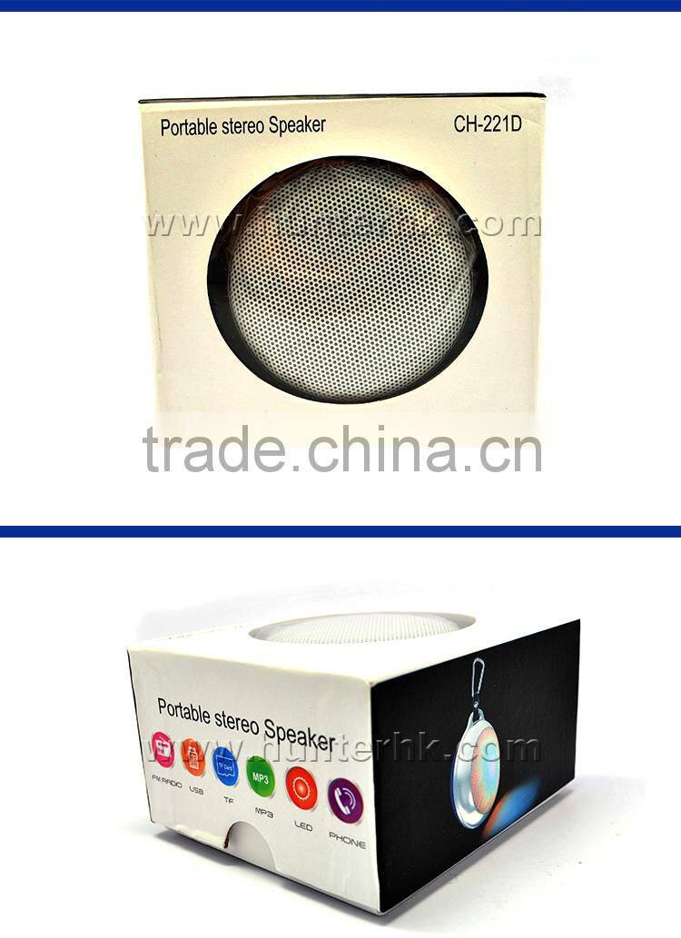 Outdoor Mini Round LED Light Show Bluetooth Speaker