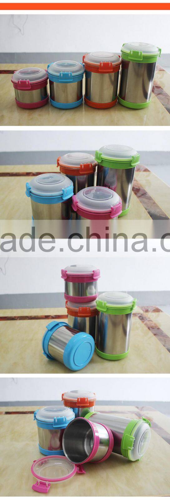 2016 kitchenware ss canister with PVC manufacturer supplier/coffee kitchen canister sets
