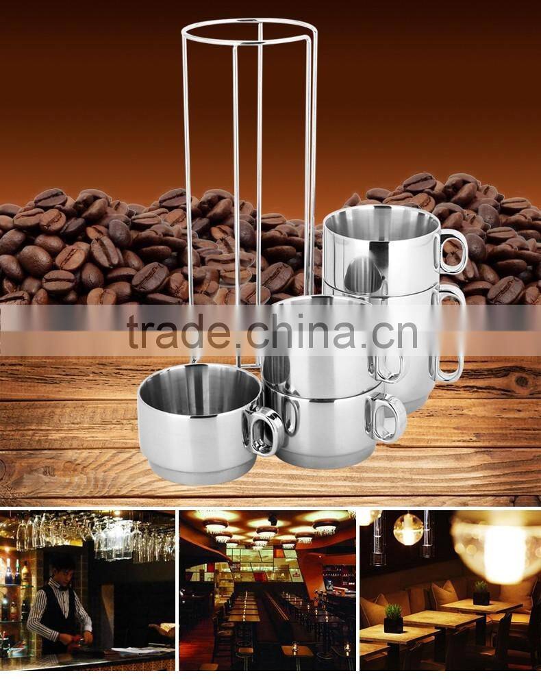 chaozhou guangdong stainless steel tea cup set / double wall coffee travel mug and cup