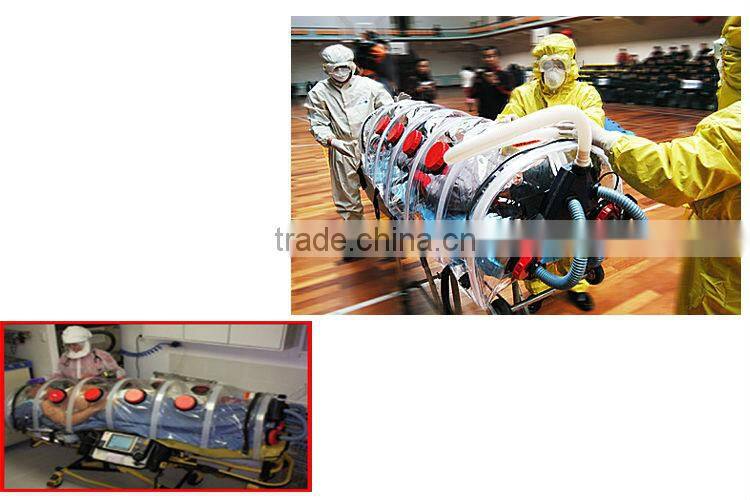 High efficiency professional medical ebola Isolation stretcher