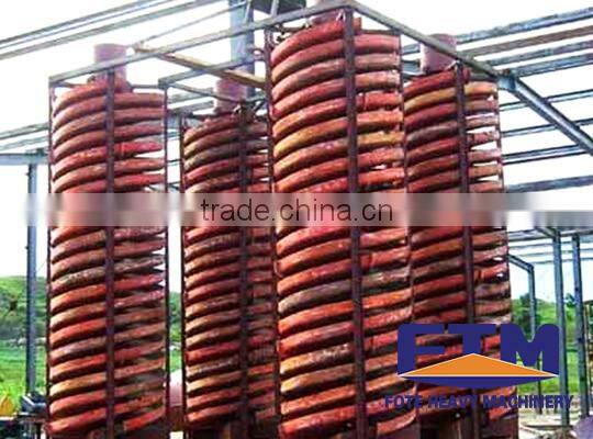 Gold washing plant spiral chute Zhengzhou Henan