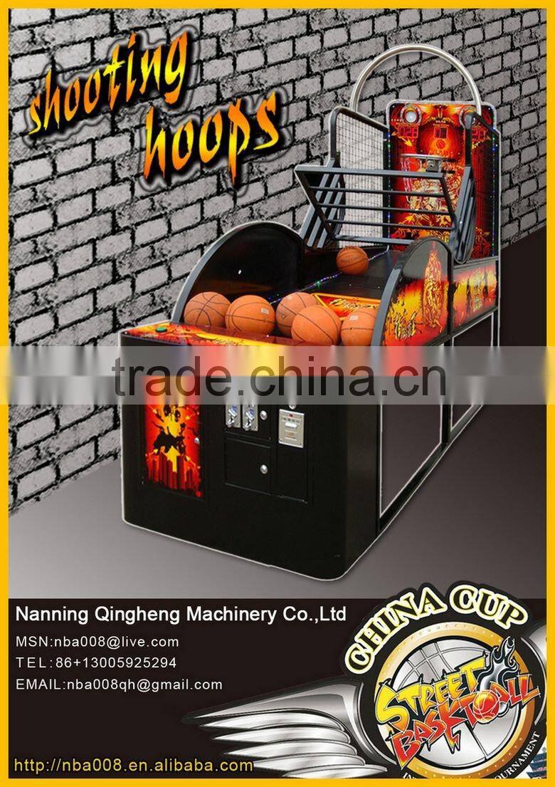 QH Brand Crazy Basketball Shooting Arcade Game Machine