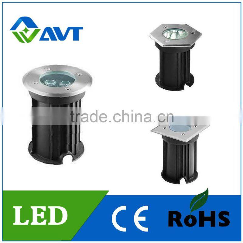 1W 3W LED recessed Stainless Steel Underground Light China for outdoor or garden
