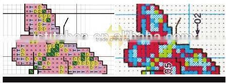 3D cross-stitch picture