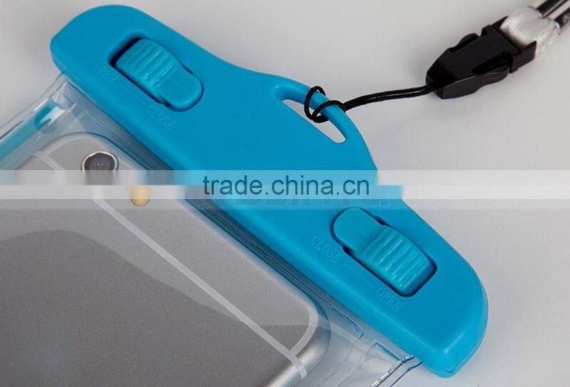 Lanyard and Luminous 4.5-6'' PVC Waterproof Bag Underwater Pouch Dirt Proof Durable Case Cover For iphone 6 plus For Samsung
