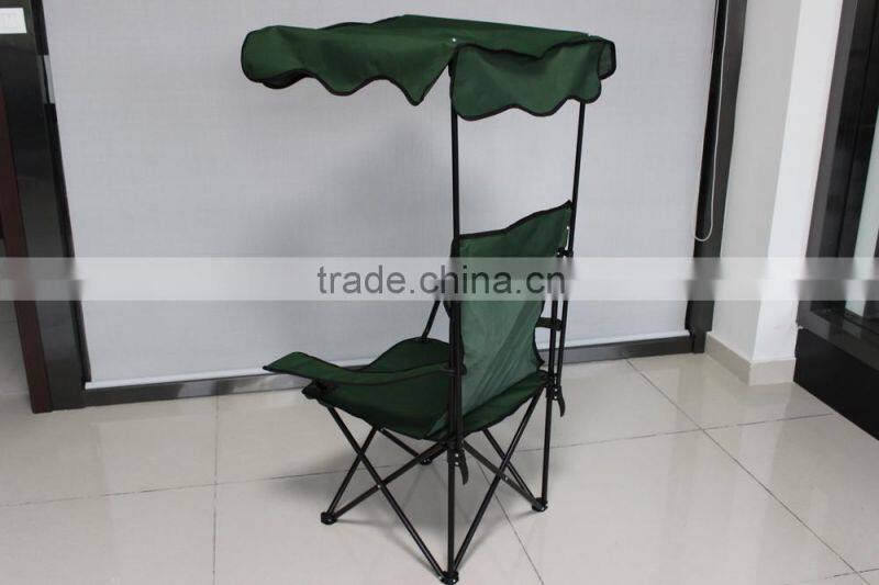 cheap foldable beach chair sun shade with cup holder wheels