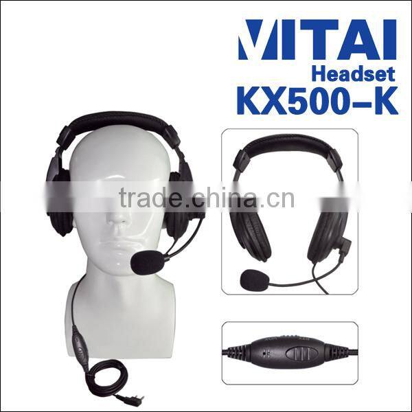 VITAI KX500-K High Quality Walkie Talkie Aircraft Headsets Earphone
