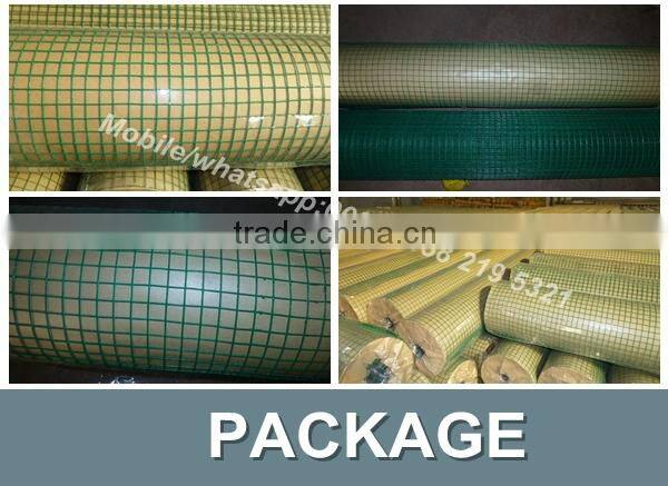 china factory green color 1/2 inch Vinyl Coated welded wire mesh