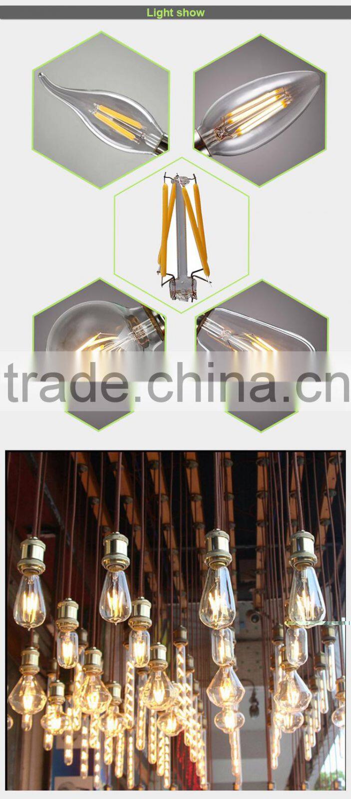 vintage industrial lamp led e11 base bulb