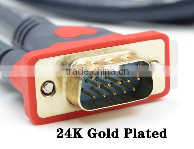 Wholesales full copper vga cable 20m full copper vga extension cable for multimedia