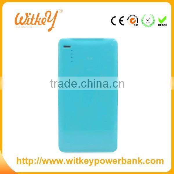 Colorful Ultra thin small USB charger Mobile Phone Power Bank
