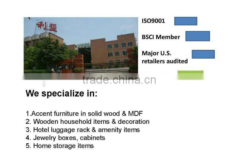 wooden suit valet stand