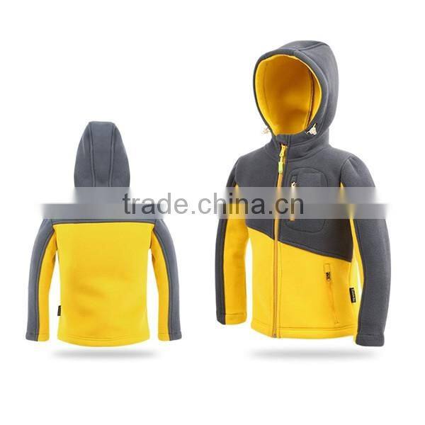 child blank yellow military fleece jacket pattern