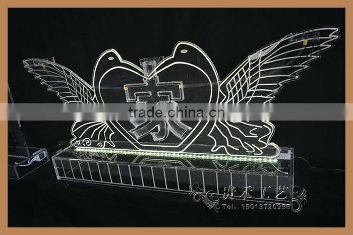 3d led sculpture made of acrylic sculptures