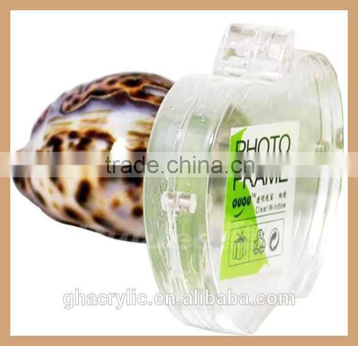 GH-P0004 factory outlet acrylic refrigerator magnet photo frame plexiglass picture frame