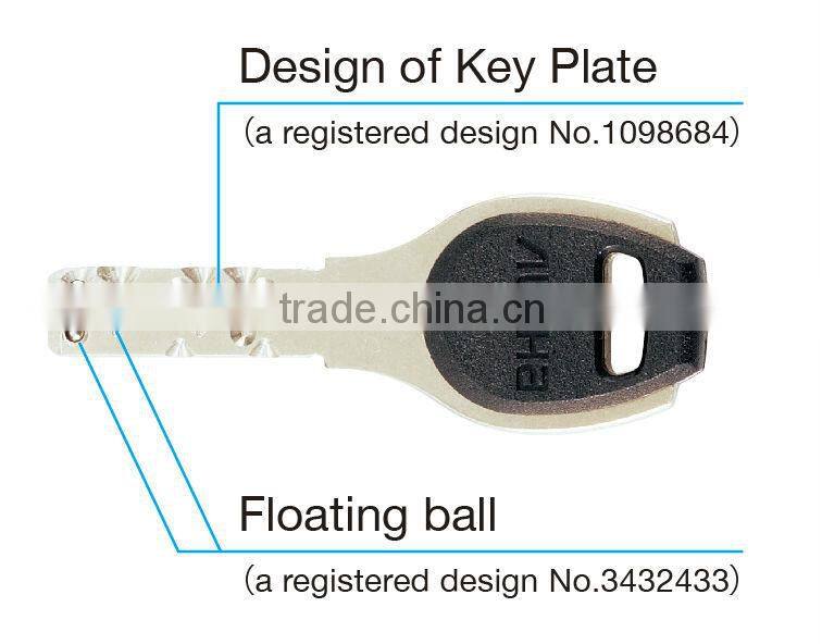 Japanese high quality and security lock "FB lock". ALPHA dimple cylinder set