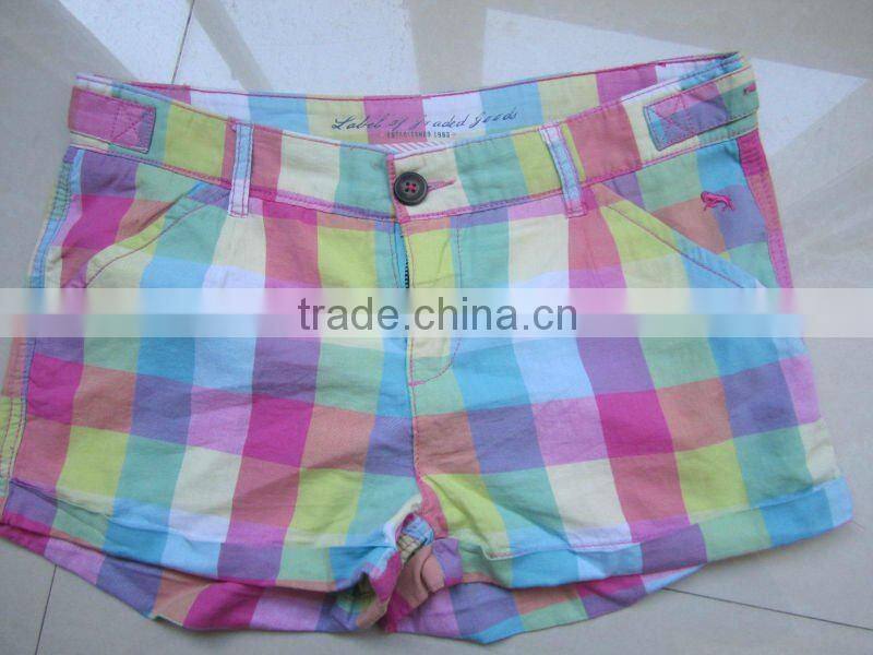 2012 new fashion ladies Colored casual soft cotton hot shorts