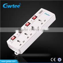 3 pin electric power cable socket outlet
