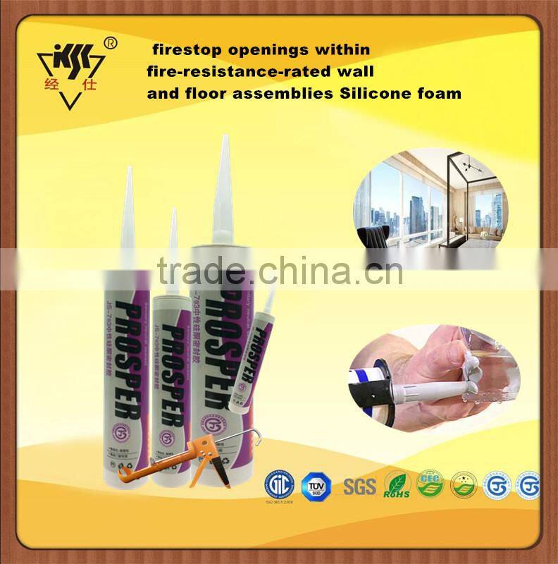firestop openings within fire-resistance-rated wall and floor assemblies Silicone foam