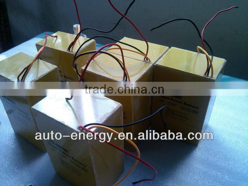 Light weight 12V60AH Lifepo4 battery pack for e-scooter/e-bike/electric wheelchair/UPS/emergency power supply