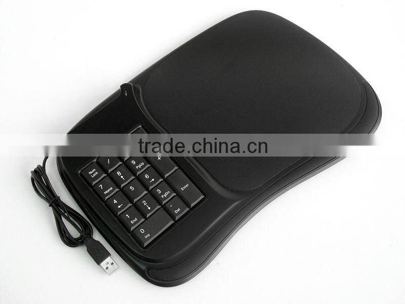 numeric keypad mouse pad with hub