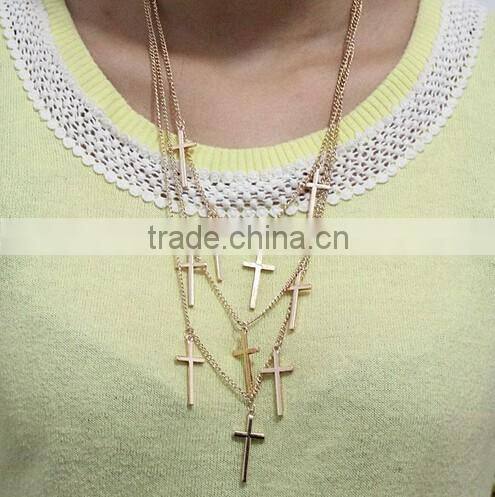 >>SW16555 handmade christian trendy cross high quality necklace/