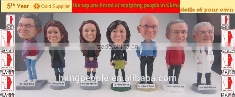 custom your bobble head by 100% handmade cop