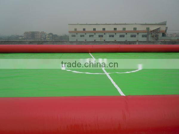 giant rainbow inflatable human foosball game,amazing inflatable human table football