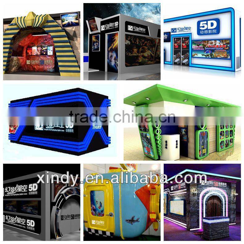 Attractive roller coaster 5d cinema theater equipments