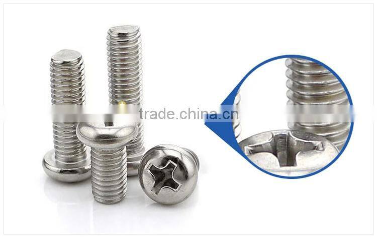 Round Head Screw Pan Head Cross Screw M1 M1.2 M1.4 M1.6