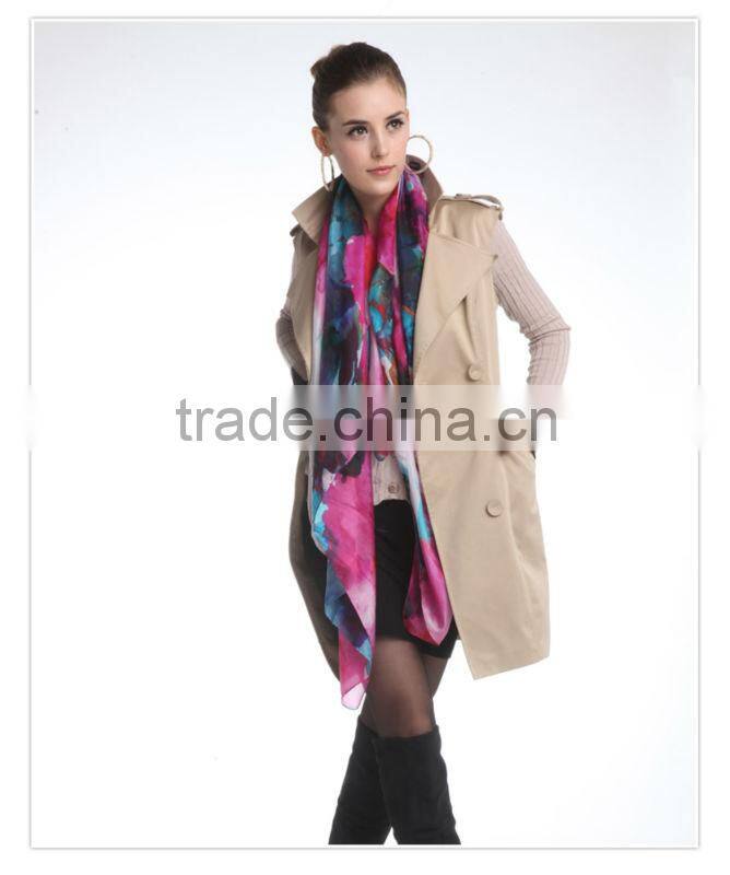 Digital printed silk scarves001