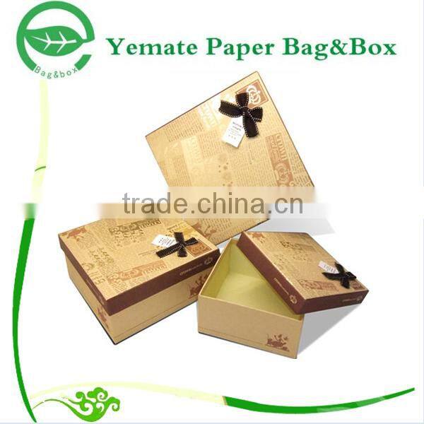 high quality custom printed gift small white paper watch box