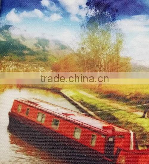 Solvent Matt Cotton Canvas yellow back Digital printing 330gsm 16S*16S