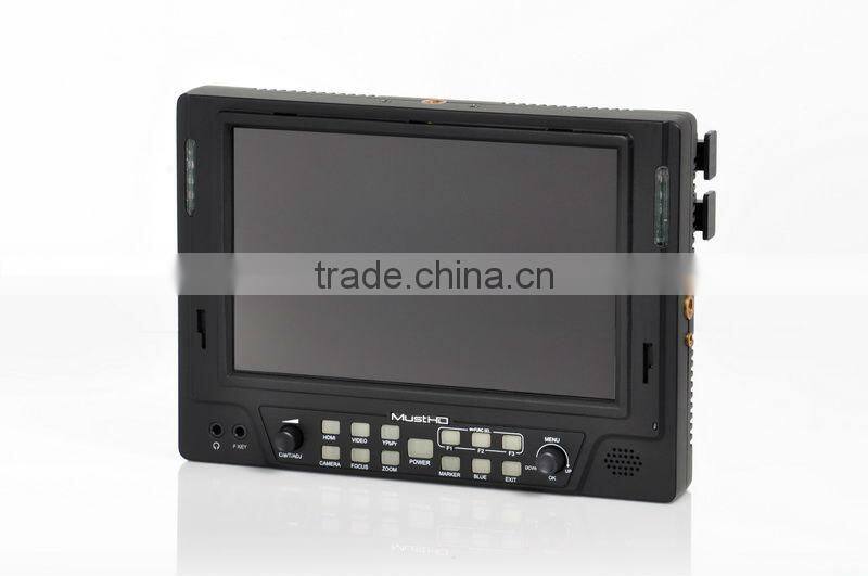 Must HD 7 inch lcd video monitor with composite video input