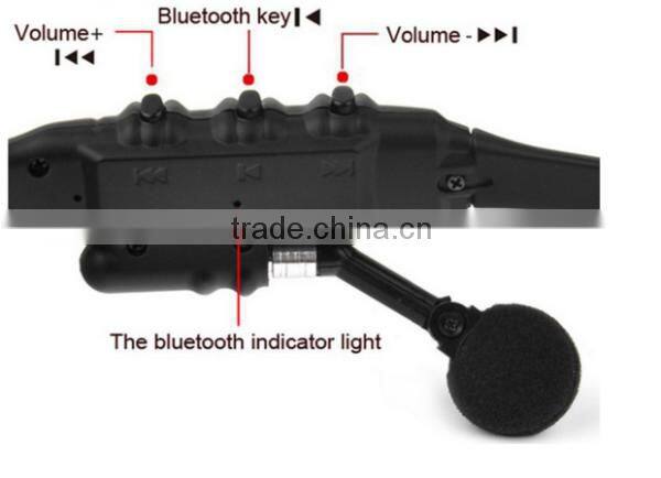 2016 Newest Product Factory Price High Quality Mobile Bluetooth Stereo Bluetooth Smart Glass Headphone