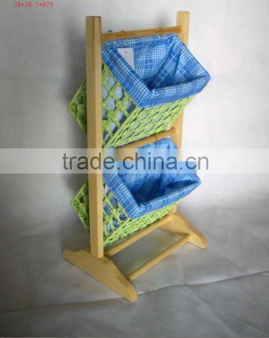 fashionable handwork colorful willow basket