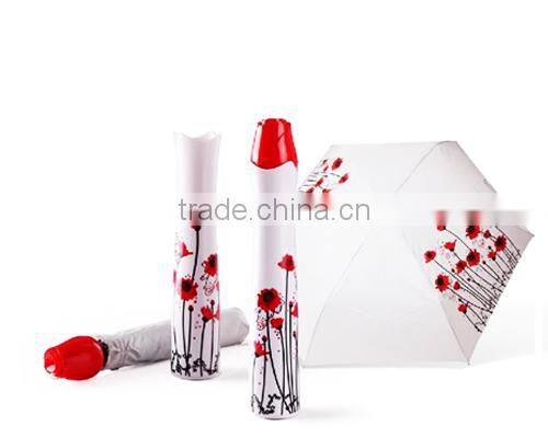 2014 new creative products promotion gift rose bottle umbrella