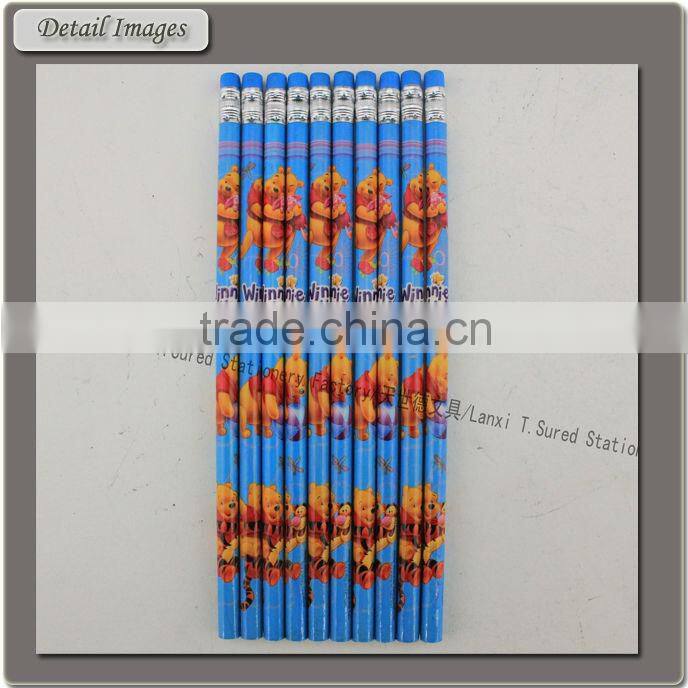 Custom Printing HB Pencil With Color Eraser