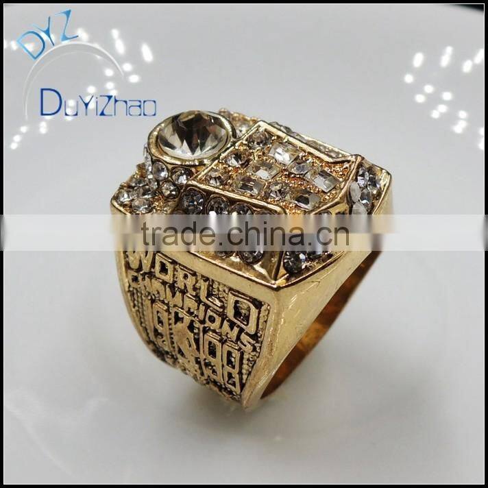 custom fashion hip hop champions rings for men