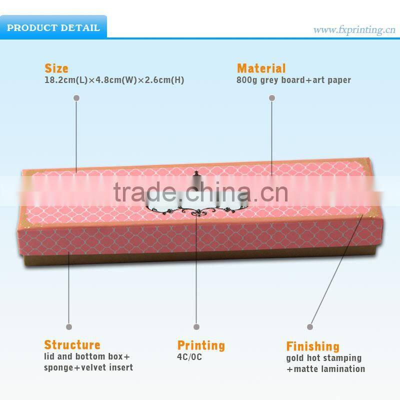 Custom Description of Mini Cardboard Jewelry Box for Necklace