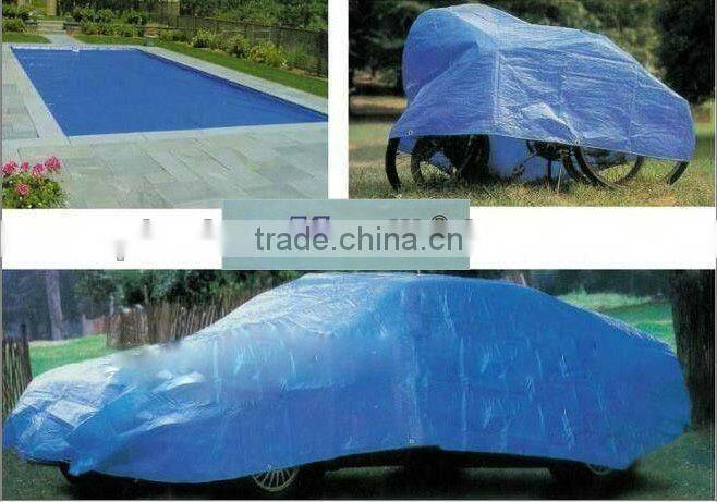 100gsm high quality blue tarp &fire resistant tarpaulin&packing in bales